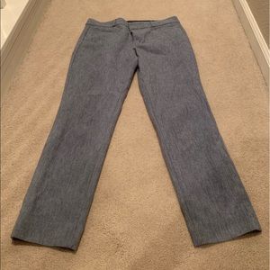Gray/blue tailored pants